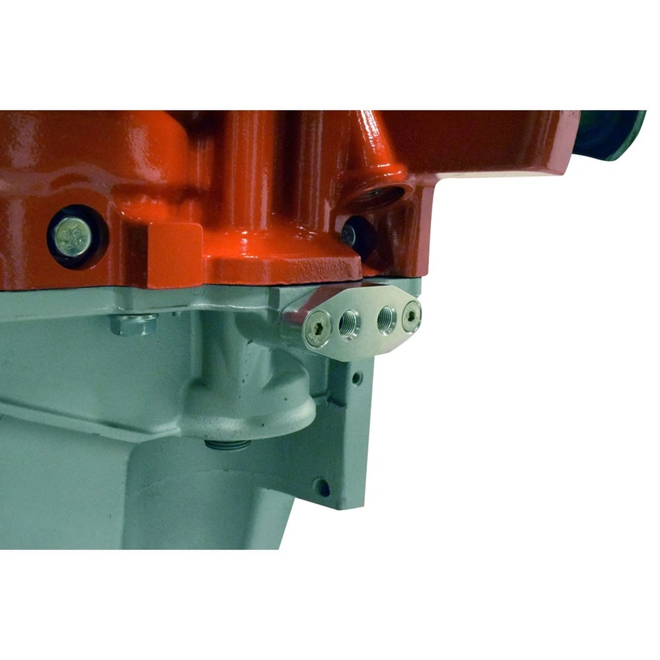 ICT Billet Oil Supply Adapter 551666; Oil Cooler Port Adapter Plate for Chevy LS - Image 3 of 3