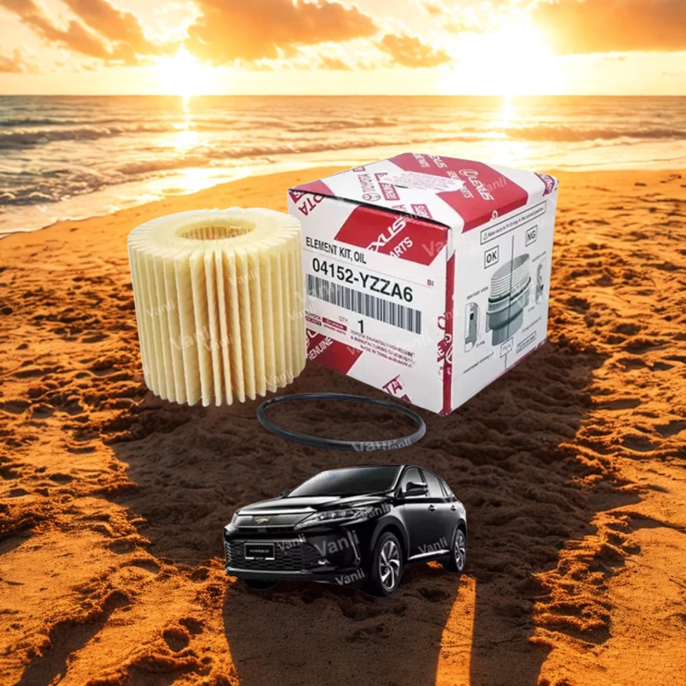 TOYOTA COROLLA PRIUS SCION IM XD OIL FILTER SET OF 5 GENUINE OEM 04152-YZZA6 - Image 2 of 4