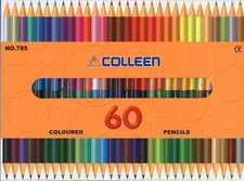 Colleen Pencil 785 circles 30 pieces 60 colored paper boxed colored... Brand New