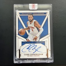 2024-25 Panini National Treasures Cade Cunningham Auto Signatures /75 Sealed