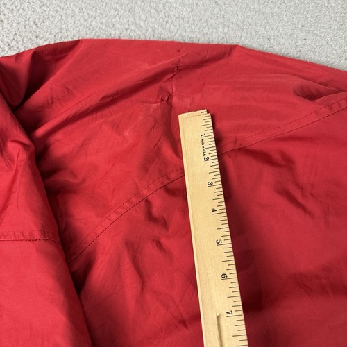 Vintage Nike Jacke Herren XXL Rot Grau Swoosh Zip Track Windbreaker Active Y2K * - Bild 10 von 14