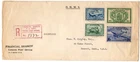 CANADA 1942 (1 JULY) SPECIAL DELIVERY FDC OHMS COVER TO USA, POST OFFICE FINANCE