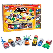 Magnetic Toy Vehicle Set 21 Colorful Pieces for Imaginative Play Ages 3+