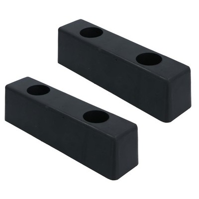 200 mm x 53 mm Vierkant Abstandshalter Gummipuffer Stoßstangenblock Pad Anschlag Anhänger 2 Stück