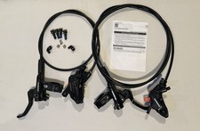 Shimano Deore BL-M6100  BR-M6120 4 Piston Brakes Front  Rear Set Metal Pads