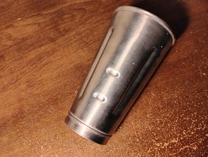 Vintage EDWARD DON & CO stainless Mixer SHAKE Blender Cups 7” tall