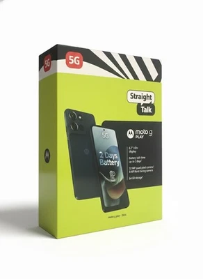 MOTOROLA Straight Talk - Moto G PLAY 64GB 2026 5G Mobile Smartphone Cell Phone NEW IN BOX