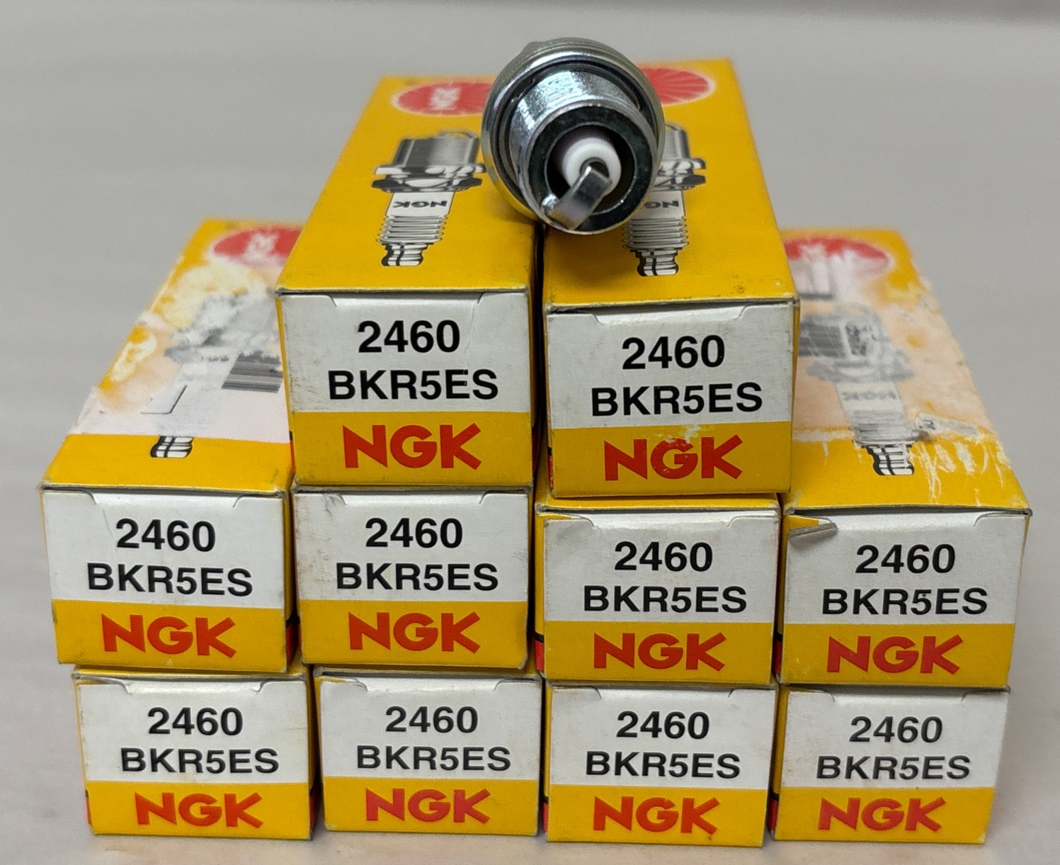 NGK 2460 Standard Nickel Spark Plugs, Automotive Vehicles 10 PN #BKR5ES #S1269