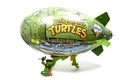 Vintage 1988 Playmates TMNT Blimp Glider Near Complete has Condition Issues