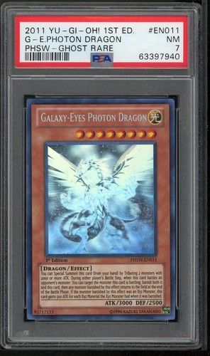 Galaxy-Eyes Photon Dragon PHSW-EN011 1st Edition-Ghost Rare Yugioh PSA 7 *940
