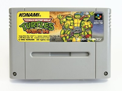 Teenage Mutant Ninja Turtles in Time TMNT Super Famicom Nintendo SFC SNES Used