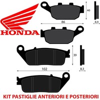 Satz BremsbelÄGe Vorne UND Hinten Honda NC 750 D Integra RC71 2014 2019