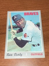 1970 Topps Baseball Rico Carty #145 Atlanta Braves EX (wrinkle)