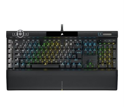 Corsair K100 RGB Mechanische Gaming-Tastatur - Cherry MX Speed - QWERTZ, Schwarz