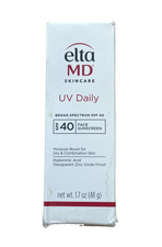 EltaMD UV Daily Broad Spectrum SPF 40, White Face Sunscreen, 1.7 oz E553