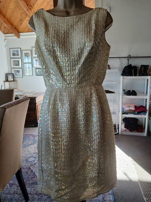 Vintage Three Piece Sequence Dress Jacket And Sweater