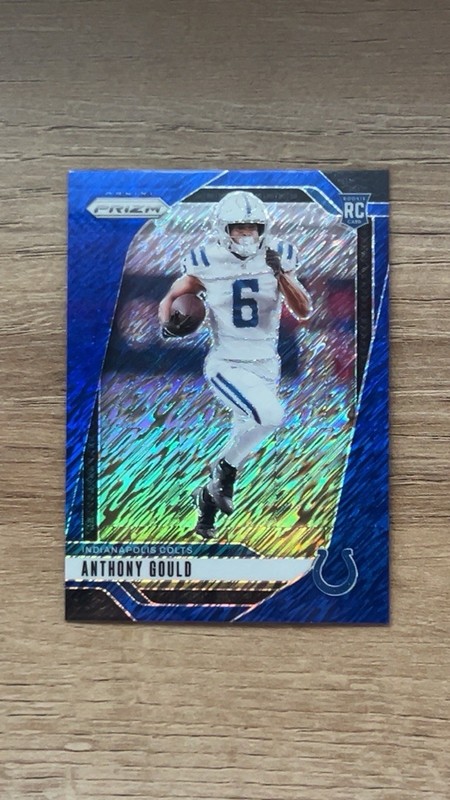 Panini 2024 Prizm Football Anthony Gould RC Blue Shimmer /25