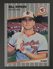 1989 Fleer - Billy Ripken #616 Black Box on Bat Knob