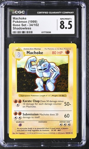 Machoke (Shadowless) graded CGC 8.5 for sale on eBay
