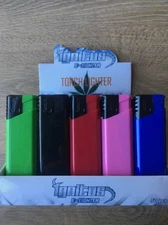 Ignitus Torch Electronic Lighter Assorted Colors 50 Count Pack