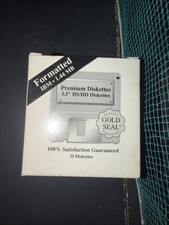 IBM 3.5 Floppy Disks 1.44MB HD Lot of 25 Sealed Vintage Diskettes NOS Free Ship