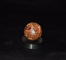      Antique German      Bennington H/M glazed clay marble LARGE shooter .875"