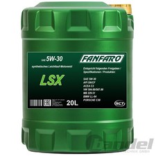 20 LITER FANFARO 5W-30 LSX MOTORÖL LL III 3 passend für VW 504 00 507 00 BMW
