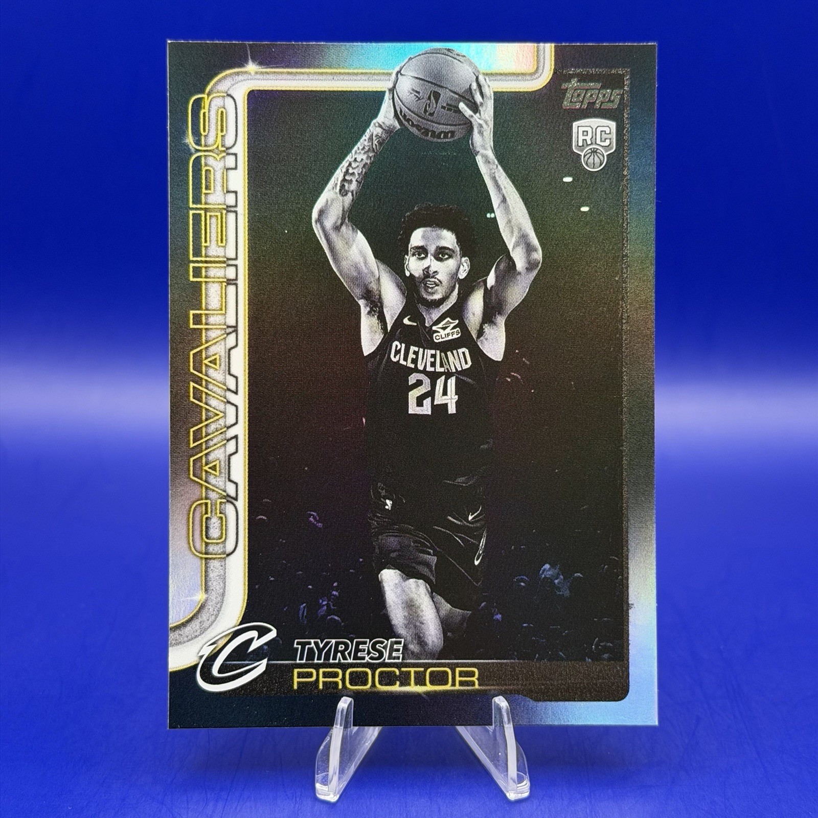 2025-26 Topps Flagship Tyrese Proctor Blackout Foil #250 Rookie RC Cavaliers