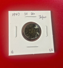 1947 50 SEN JAPAN COIN - NICE WORLD COIN !!!