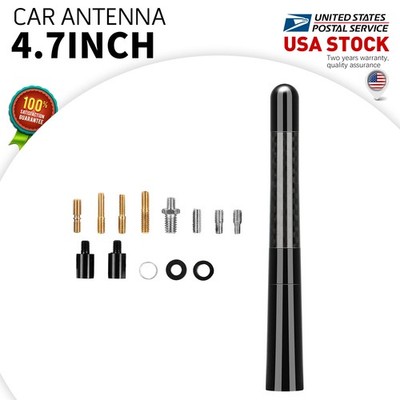 4.7'' Universal Car Antenna Mast Short Black AM/FM For Truck Pickup & SUV Car