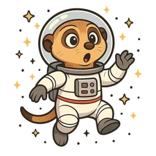 Funny Meerkat Car Sticker 9x9cm - Funny Animal Sticker for Car