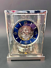 Zz ATMOS Uhr JLC Kaliber 526 | nachtblaues Zifferblatt | Nickel & Platin