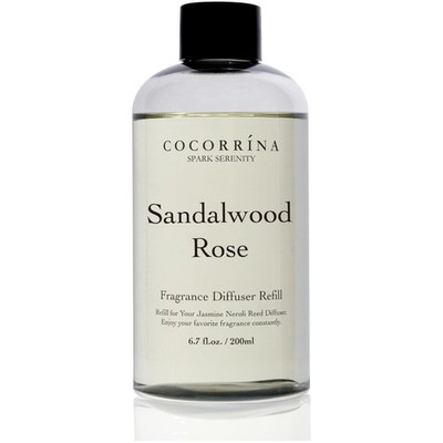 Raumduft Nachfüller 200ml mit Duftstäbchen Sandalwood Rose Aromadiffusor