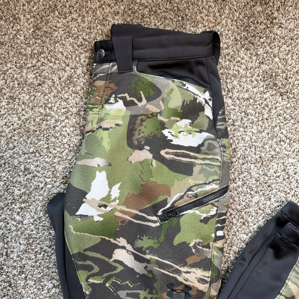Pantalones de vellón Under Armour Stealth para hombre 30x34 caza UA Cold Gear Foto 3 de 4