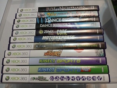 11 Game Xbox 360 Kinect Lot