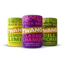 3 Variety Pack Twang Snack Salt Lemon Lime Chamoy Dill Pickle 1.15oz Seasonings