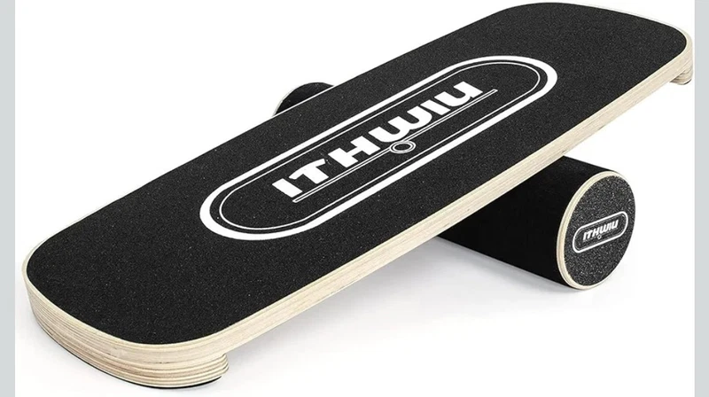 wooden balance board roller trainer