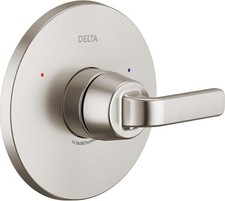 Delta Lineax 6-Way Shower Handle Diverter Trim Kit, Brushed Nickel Shower Faucet