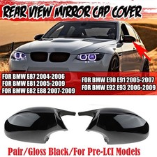 2PCS M3 Stil Spiegelkappe Geh�use Glanz Schwarz F�r BMW E90 E91 E92 E93 PRE-LCI