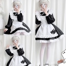 Anime Dress Outfit Anime Maid Costume Accessories for Halloween Cosplay