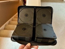 Vintage Laserline Black Zippered CD Storage Case RARE and EXCELLENT condition   