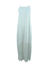 BCBGeneration Women's Pleated Lace Maxi Dress (S, Frost Blue) 613000081254