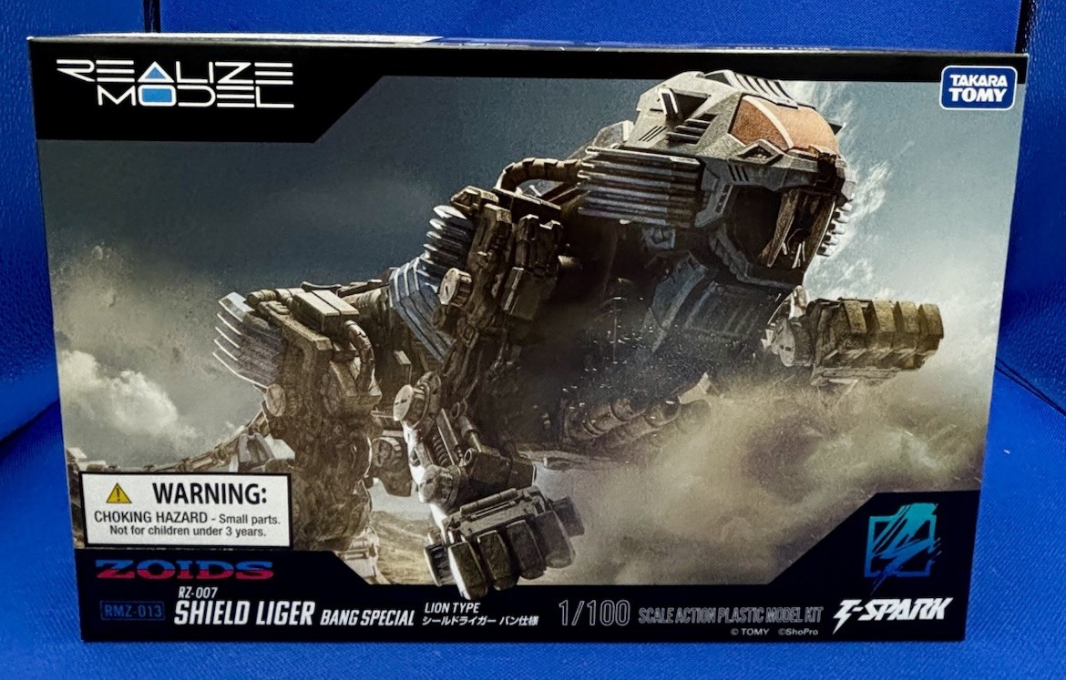 TAKARA TOMY 1/100 REALIZE MODEL ZOIDS RMZ-013 SHIELD LIGER BANG