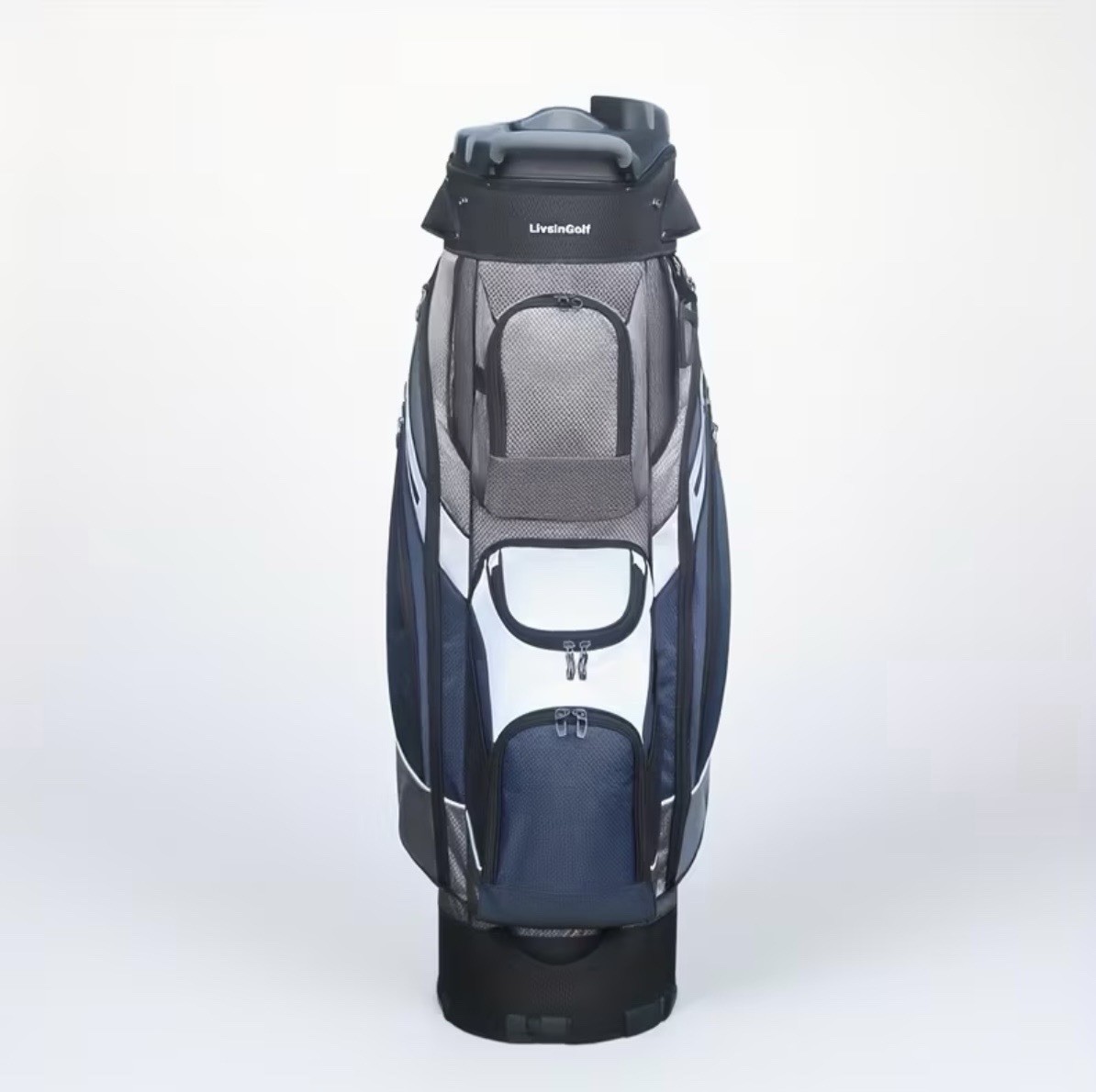 Pro Cart Golf Bag 14-Way + Premium T-Lock • 9 Pockets • Navy/Gray • BRAND NEW!!!