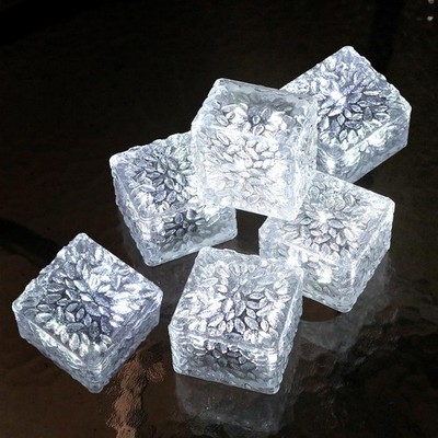Solar Brick Lights - Outdoor Waterproof Patio & Garden Decor (6 Packs for Pat...
