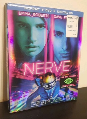 Nerve (Blu-ray, 2016) Action Sci-Fi Movie, Slipcover