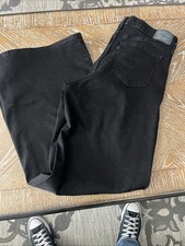 Levi's 318 Shaping Wide Leg Jeans Soft Black Waist 31