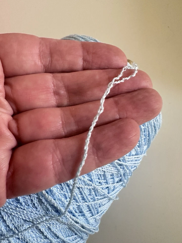 Machine Hand Knitting Weaving Newton’s Yarn Country Baby Blue Acrylic 1 Lb - Image 3 of 4