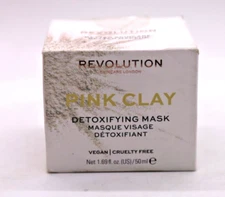 Makeup Revolution Skincare Pink Clay Detoxifying Face Mask  1.69 oz