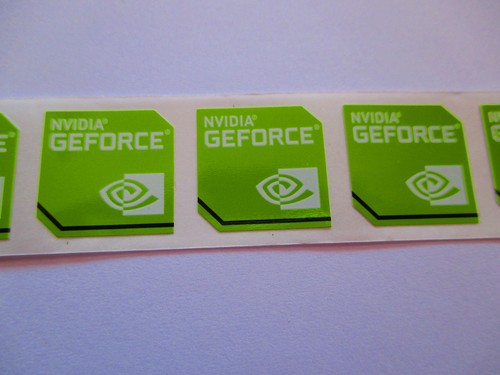 NVIDIA GEFORCE Sticker 7x Pezzo Pz Adesivo Laptop Label Logo New Edizione - Foto 2 di 3